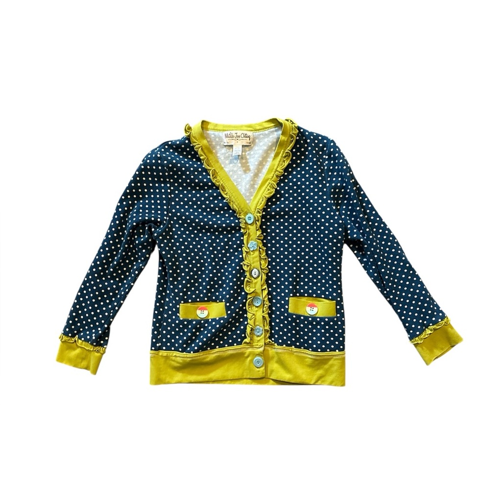 Cardigan Matilda Jane size 8 blue and green
